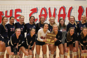 Cookeville High Lady Cavs Spike Cleveland Lady Blue Raiders 3 - 2 Capturing Region Championship10-9-18-88