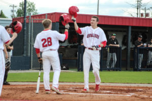 CHS Baseball Opens District Tournament with 7 - 1 win over SMHS 5-3-19-by David-29